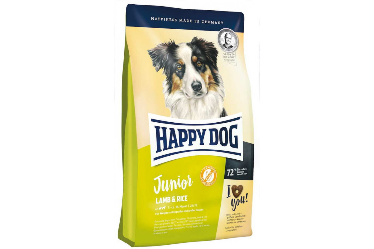 

Сухой корм Happy Dog Junior Lamb Rice для щенков с чувствительным пищеварением от 7 до 18 месяцев 4 кг