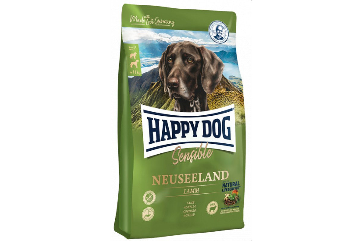 

Сухой корм Happy Dog Neuseeland для взрослых собак с чувствительным пищеварением с ягненком 4 кг
