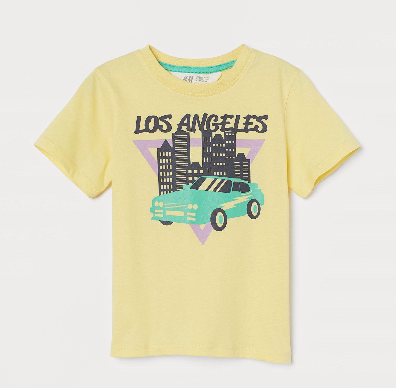 

Футболка для мальчика H&M "Los Angeles" жёлтая 116