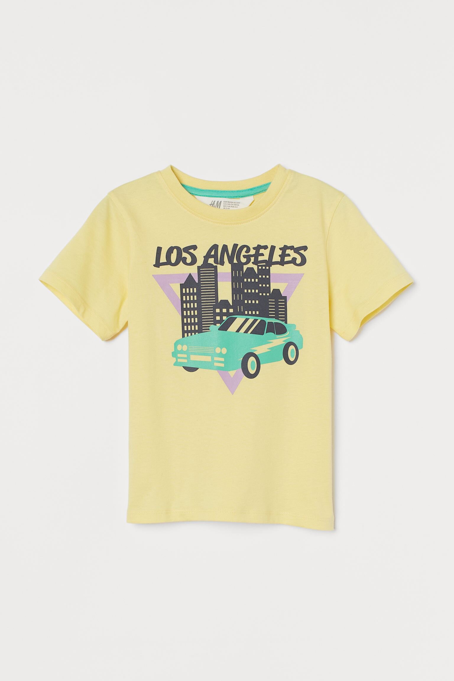 

Футболка H&M для мальчика 2-4 года 98-104 см Желтый (HM-00014)