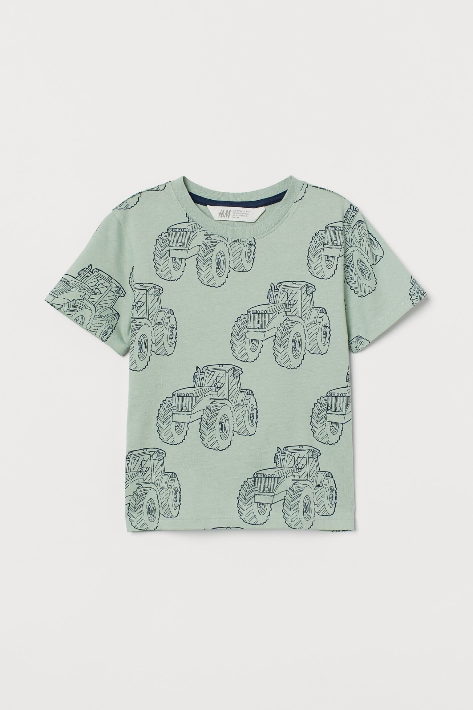 

Футболка H&M для мальчика 2-4 года 98-104 см Зеленый (HM-00017)