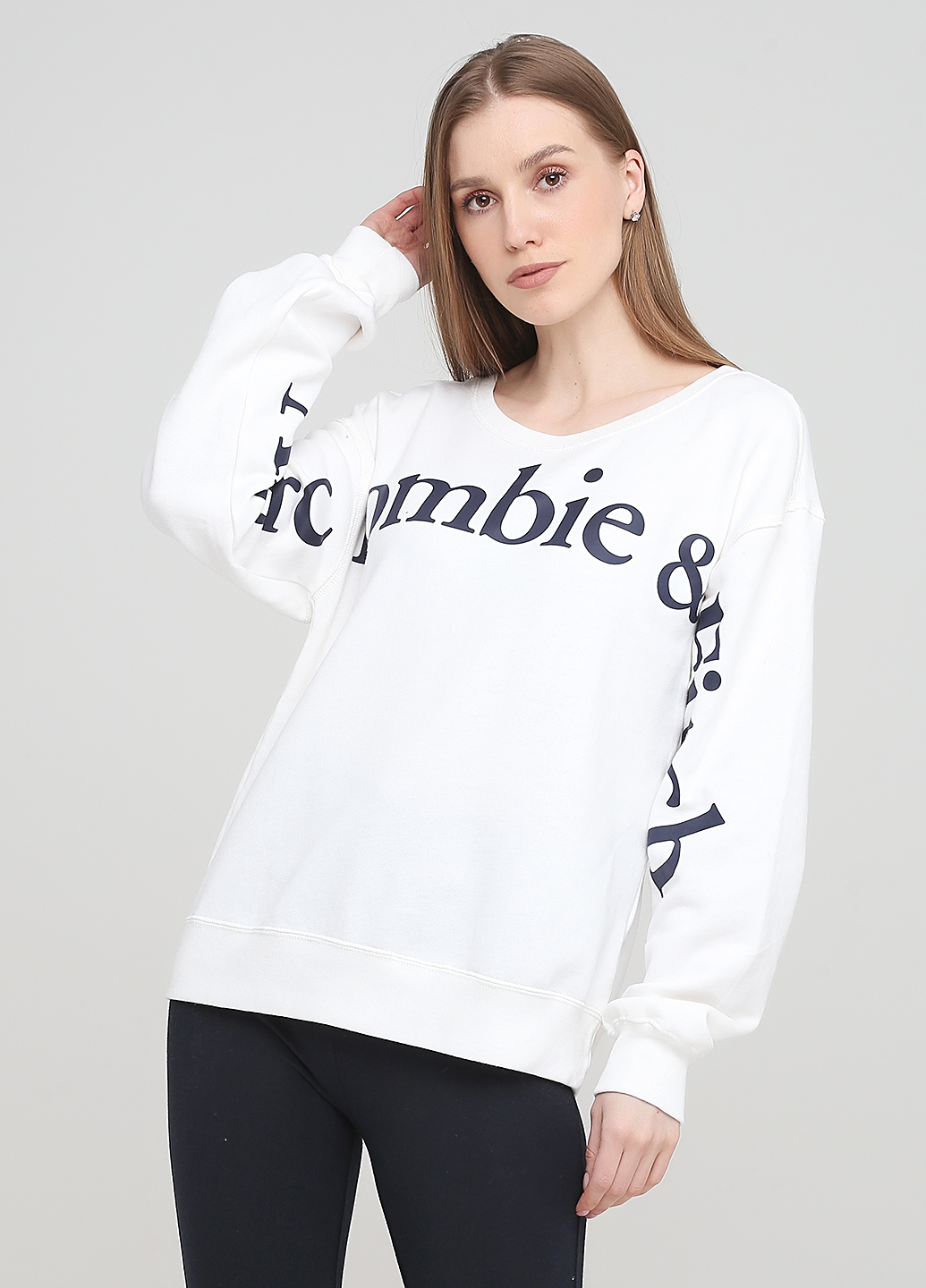

Свитшот женский - свитшот Abercrombie & Fitch AF8098M M Молочный
