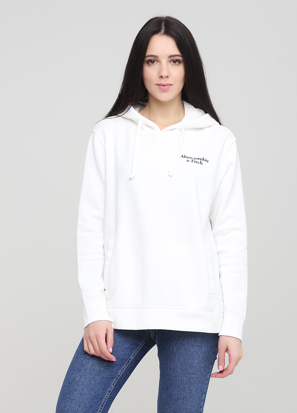 

Толстовка женская - толстовка Abercrombie & Fitch AF8058W XL Белый