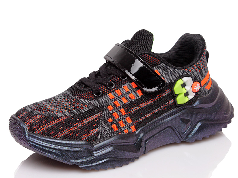 

Кроссовки Kidsmix 7702 BLACK-ORANGE(32-37)-ROZ 35 21,5см