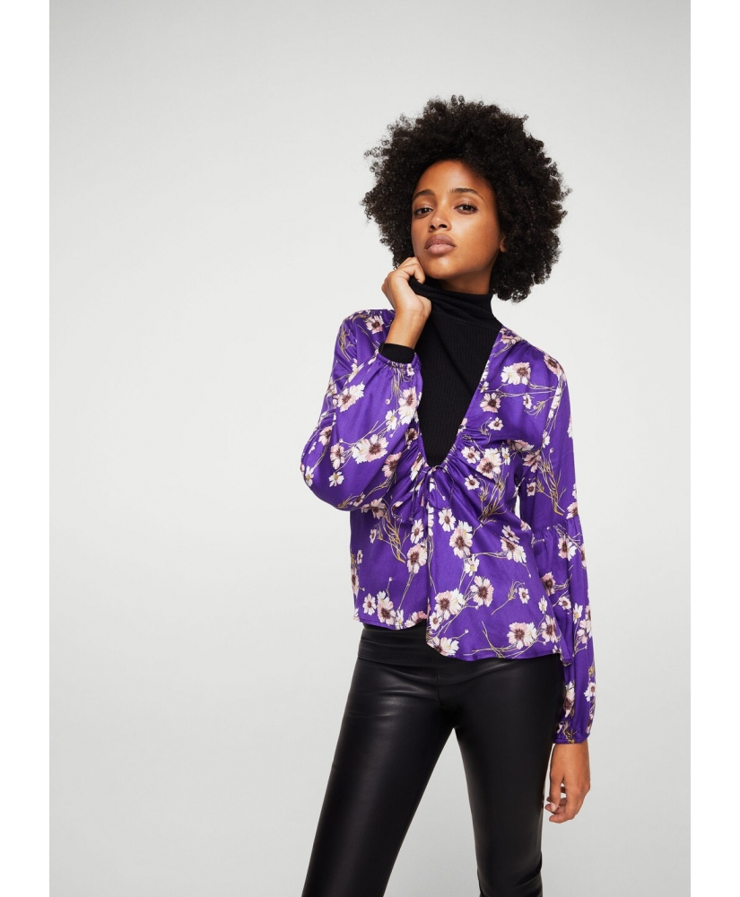 

Блуза MANGO МNG13007036 L Фіолетовий