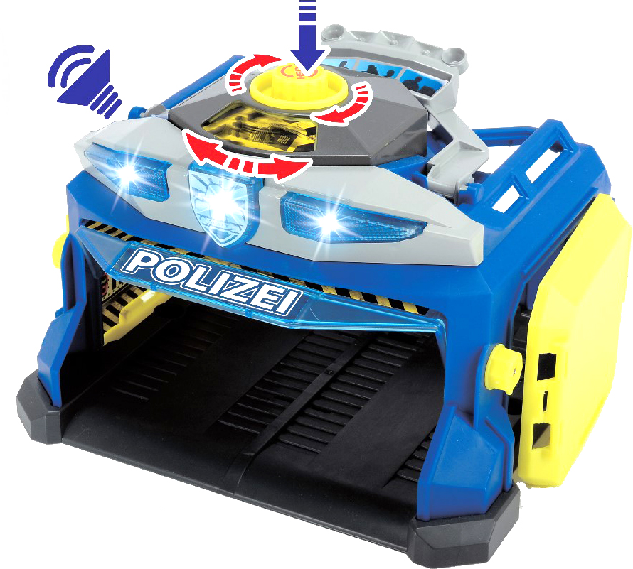 Акция на Игровой набор Dickie Toys Управление полиции с 4 машинами и вертолетом (3719011) (4006333059162) от Rozetka UA