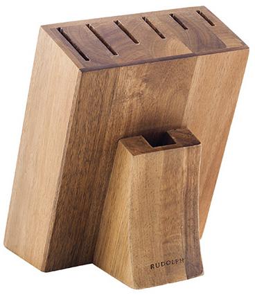 

Колода-подставка для ножей Bergner Dark Wood деревянная, 7 секций