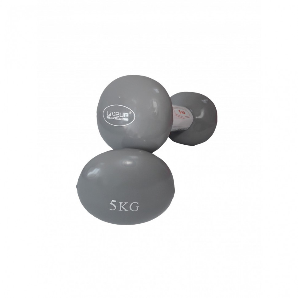 

Гантели виниловые LiveUp VINYL DUMBBELL Egg Head LS2001-5 281-650