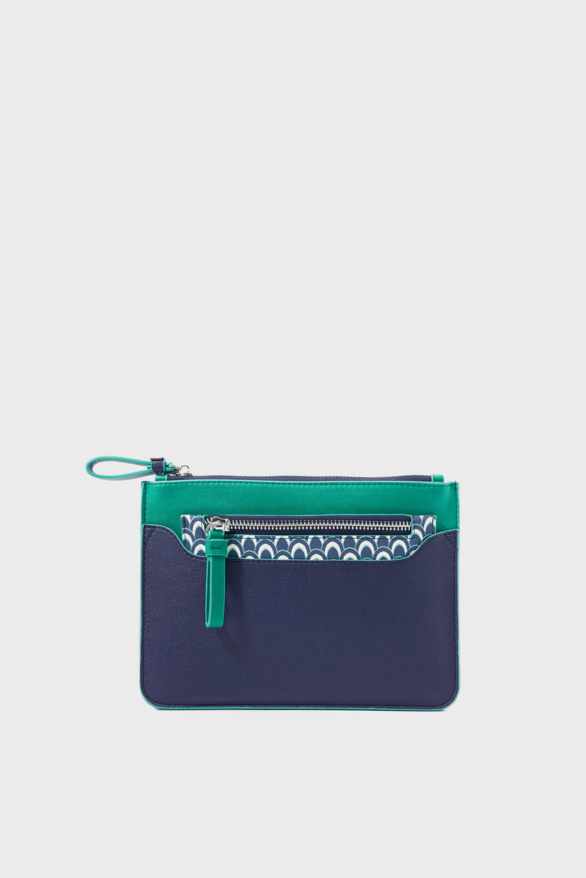 

Женский синий кошелек (2 в 1) Geo Print Accessorize OS 189003