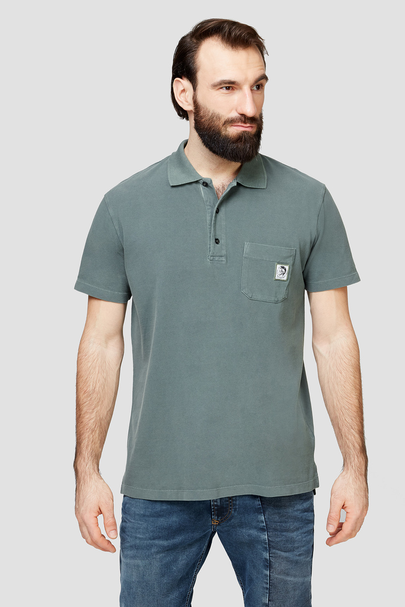 

Мужское зеленое поло WORKY POLO SHIRT Diesel L 00SEFP 0HAXR