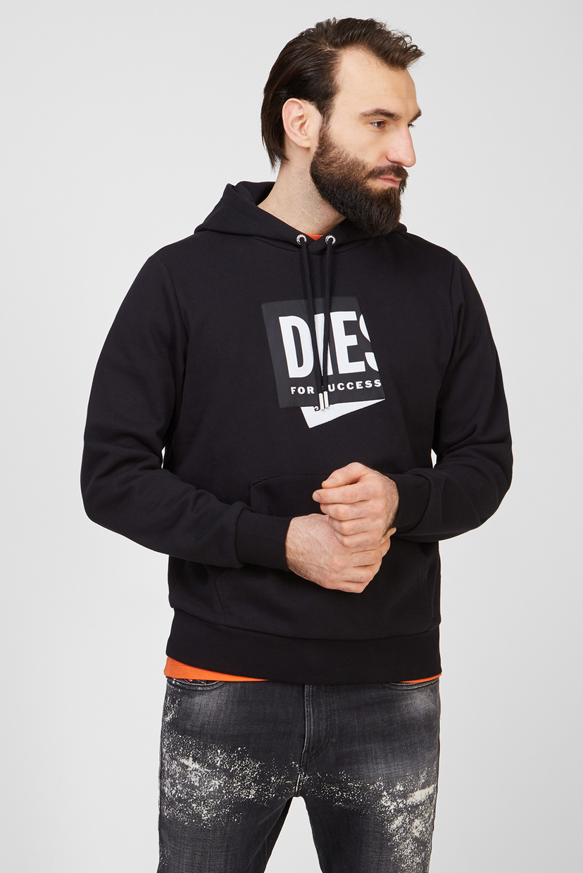 

Мужское черное худи S-GIRK-HOOD-LAB Diesel L A02449 0TAZM