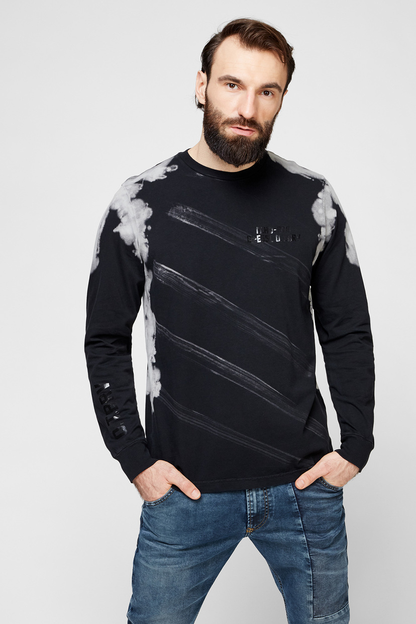 

Мужской черный лонгслив JUST LS A11 Diesel S A02387 0ADAN