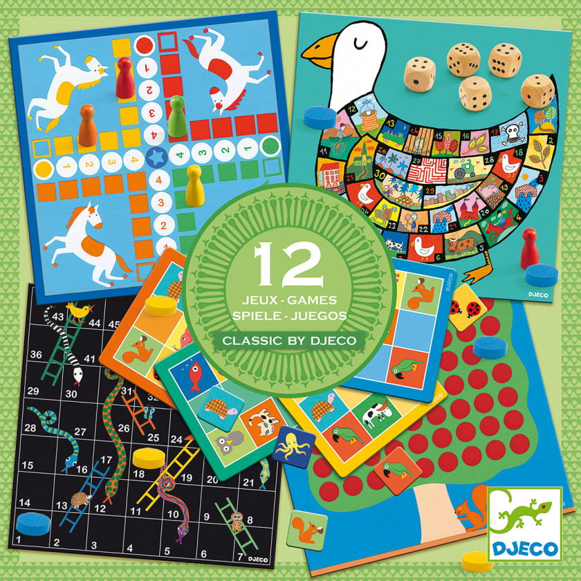 

Набор классических игр Djeco 12 в 1 (3070900052185)