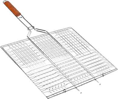 

Решетка гриль BBQ большая плоская 66 х 45 х 26 см (MH-0164)