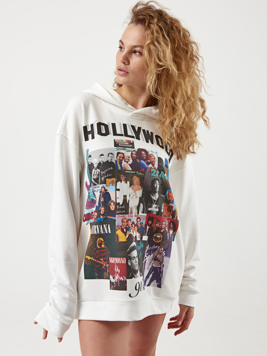 

Худи Riccardo White Hollywood One Size Белое