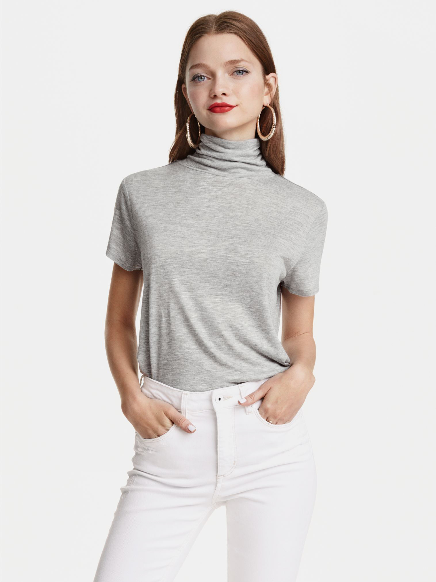 

Гольф H&M KK3945380 S Светло-серый