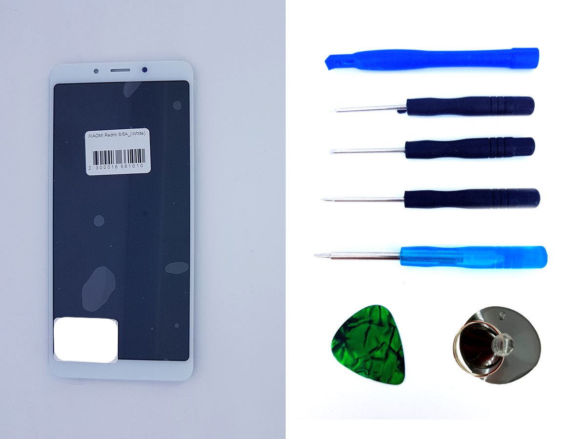 

Дисплей + Сенсор (модуль) экран Xiaomi Redmi 6 / Redmi 6a белый + набор для замены high copy