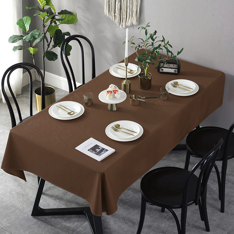 

Однотонная скатерть с акриловой пропиткой Time Textile Dali Alpes Коричневый TT130559 140x200