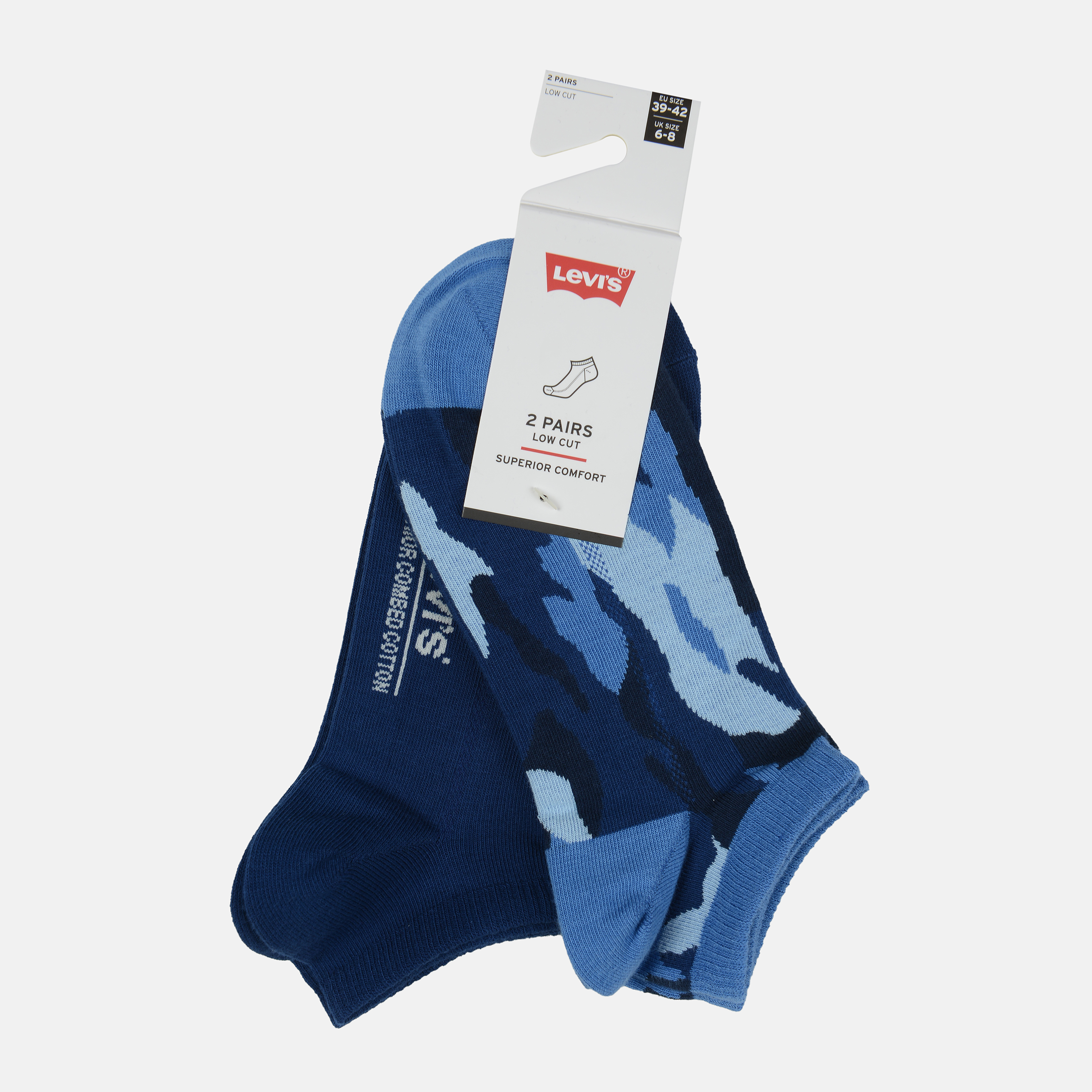 

Набор носков Levi's 100001621-003 39-42 2 пары Nasturtium/Blue