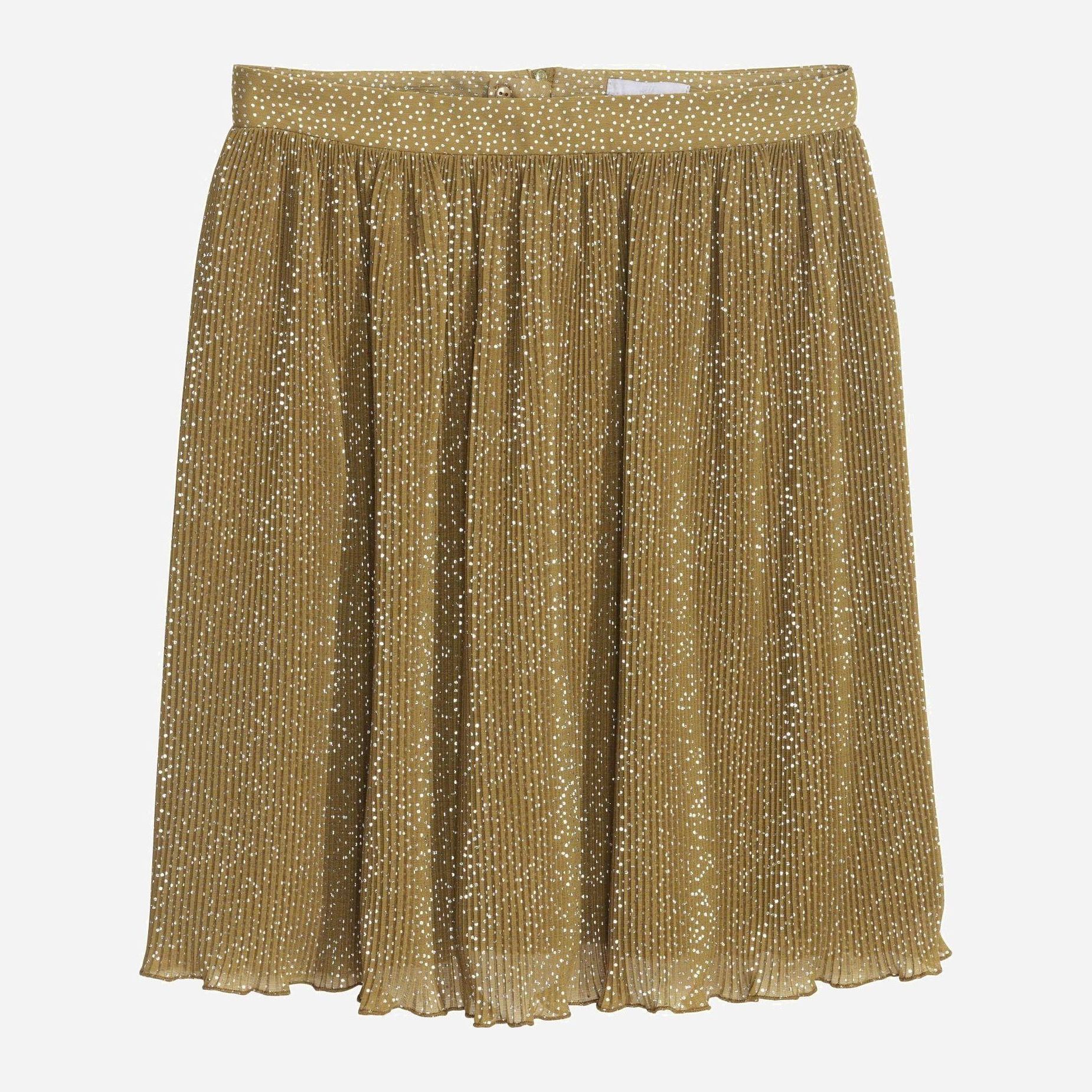

Юбка H&M 3838752-AEYV 36 Болотная с серебристым
