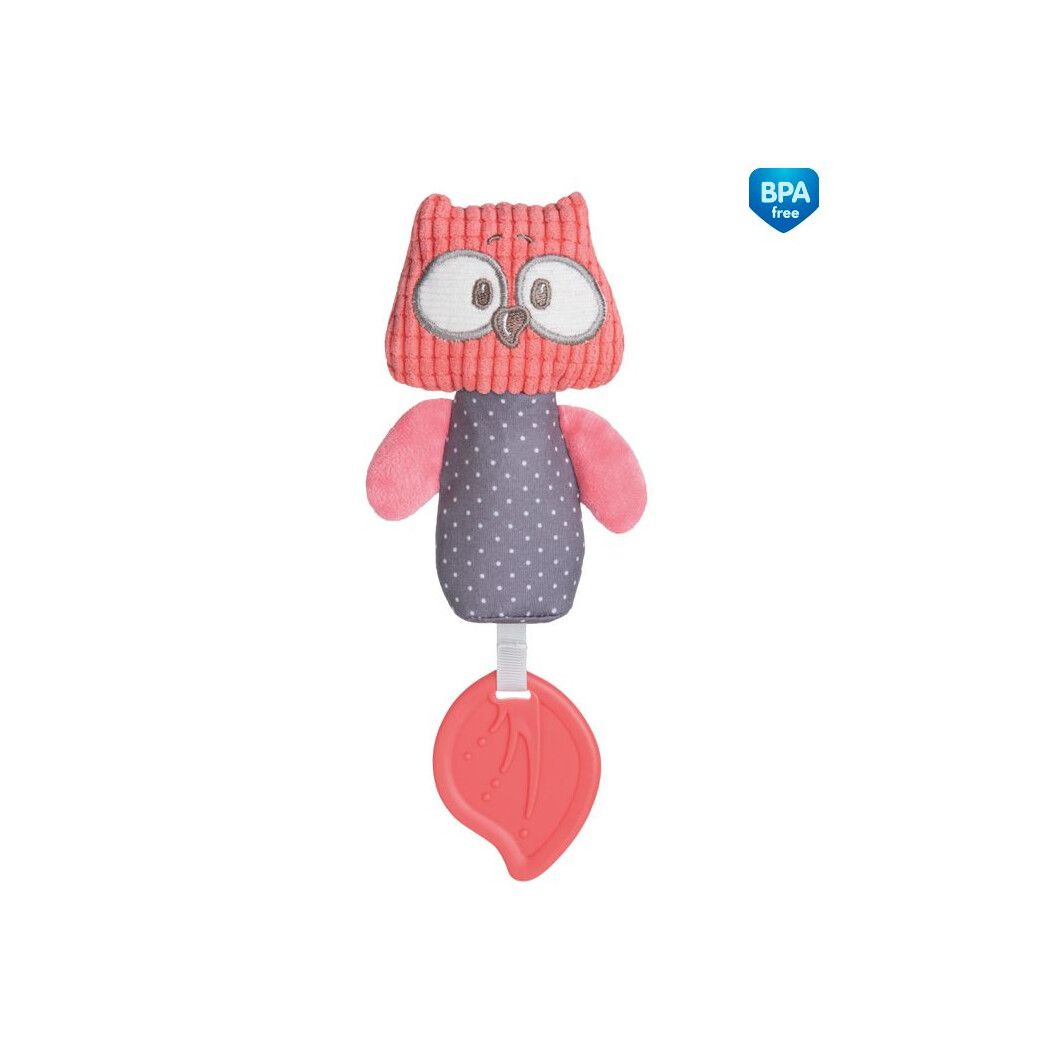 

Плюшева іграшка Canpol Babies з прорізувачем і пищалкой Pastel Friends коралова (68 / 068_cor)