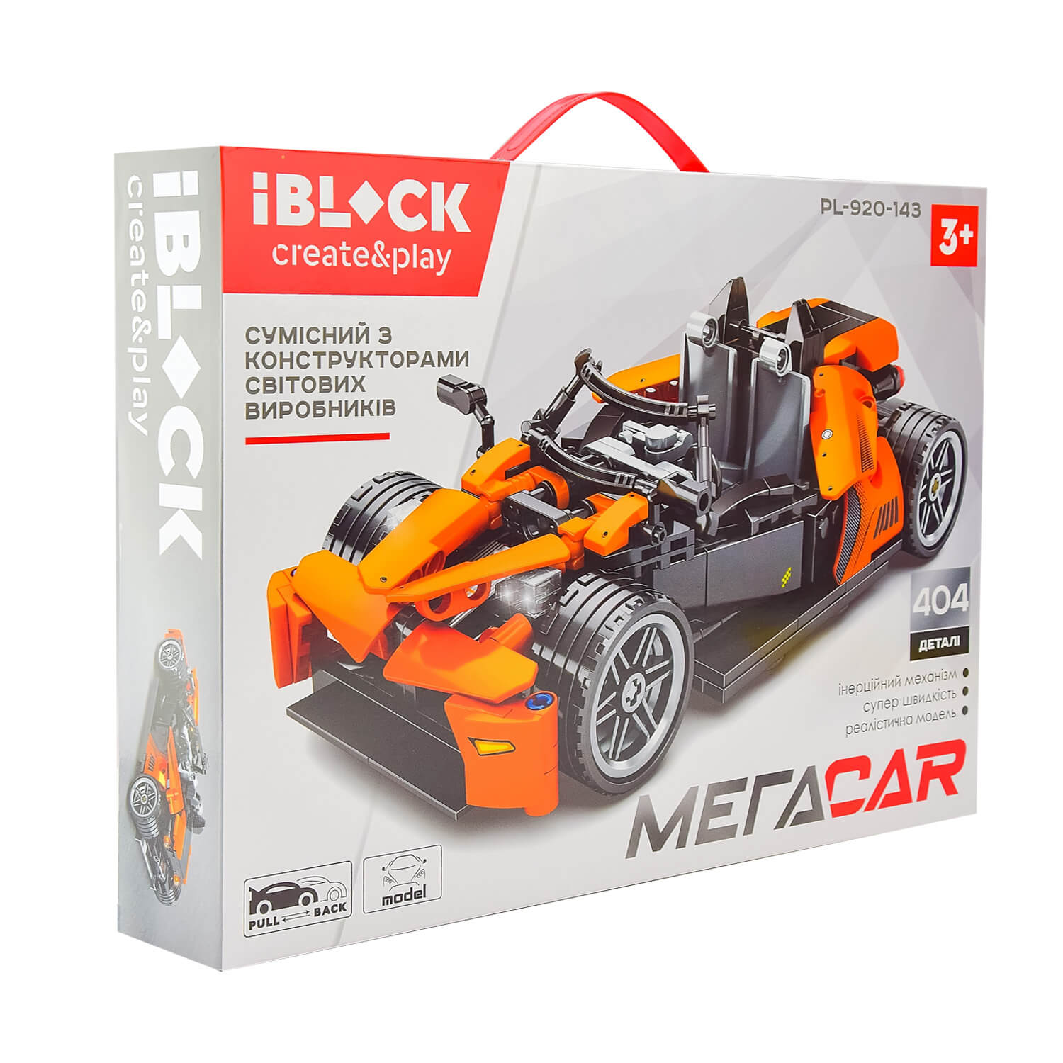 

Конструктор IBlock Мегаcar 404 елементів (PL-920-143)