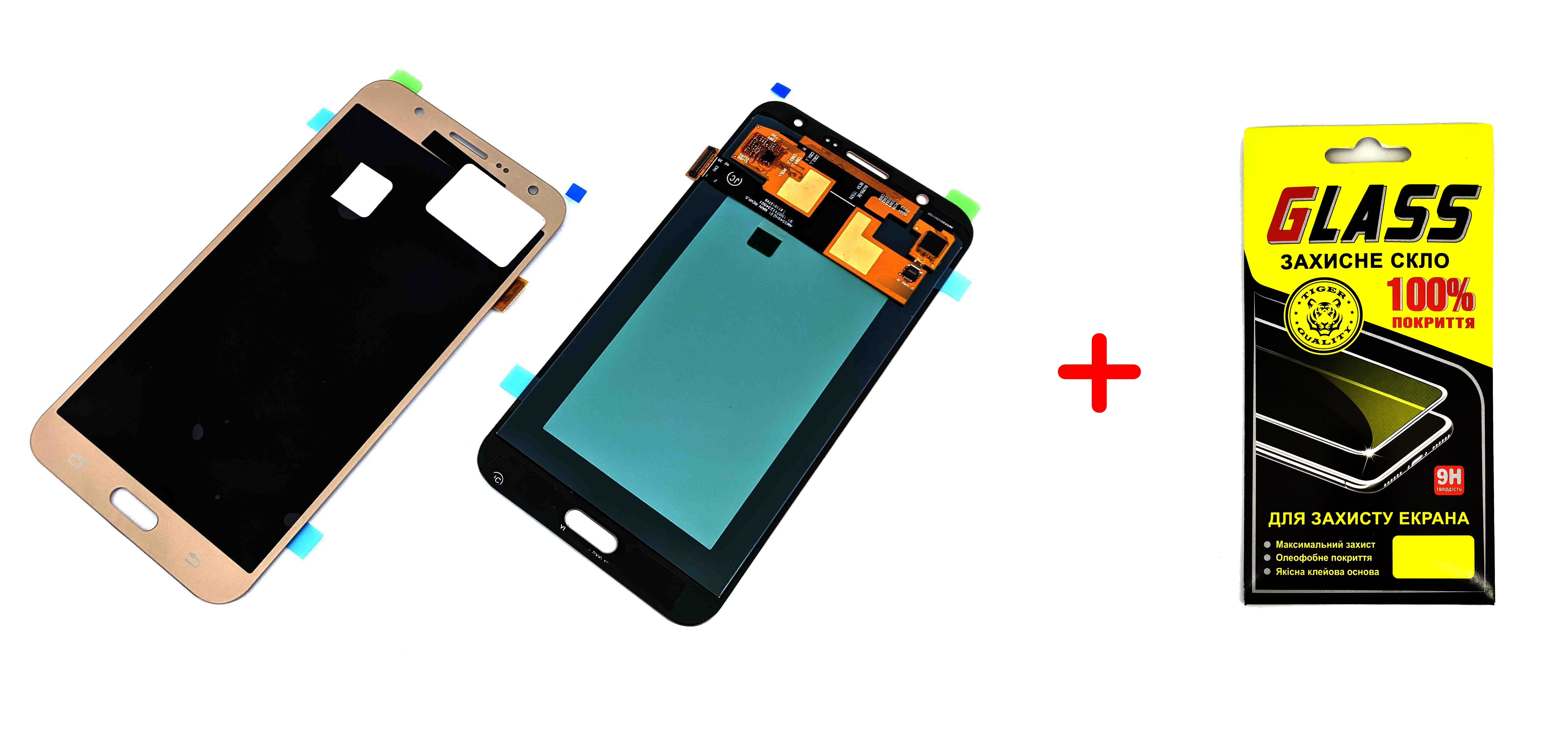 

Дисплей + Сенсор (модуль) экран Samsung J700H/ DS Galaxy J7/ J700F золотой OLED + защитное стекло high copy