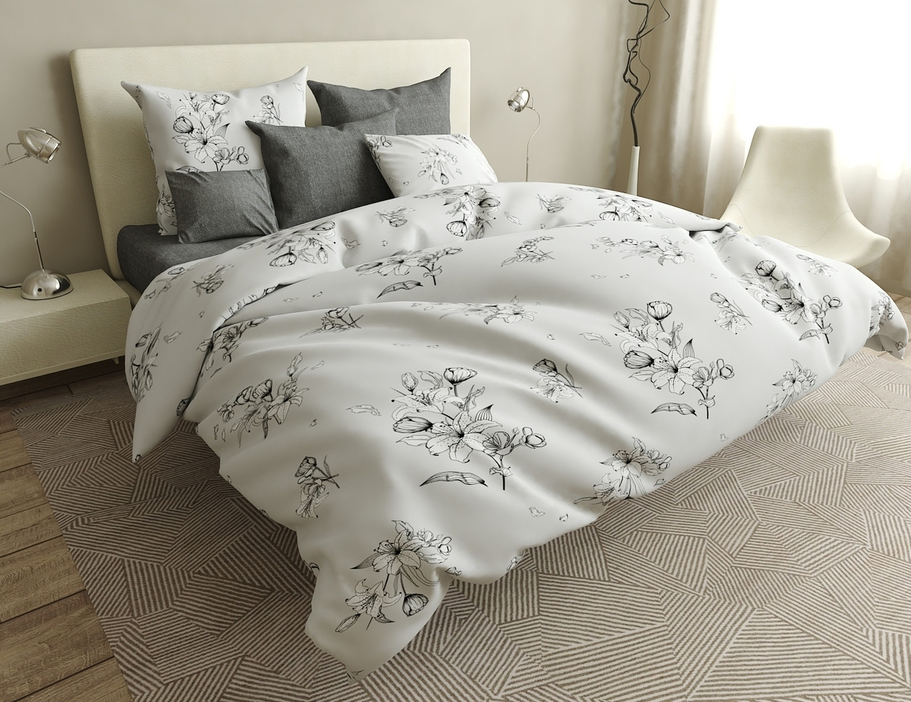 

Комплект постельного белья Krispol двуспальный ЕВРО GOLD LUX 200*220 (422.154418)