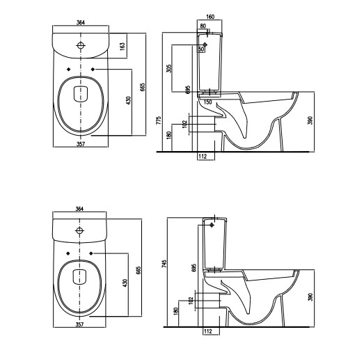 

Напольный унитаз с крышкой Kolo Nova Pro Rimfree (M39045000)