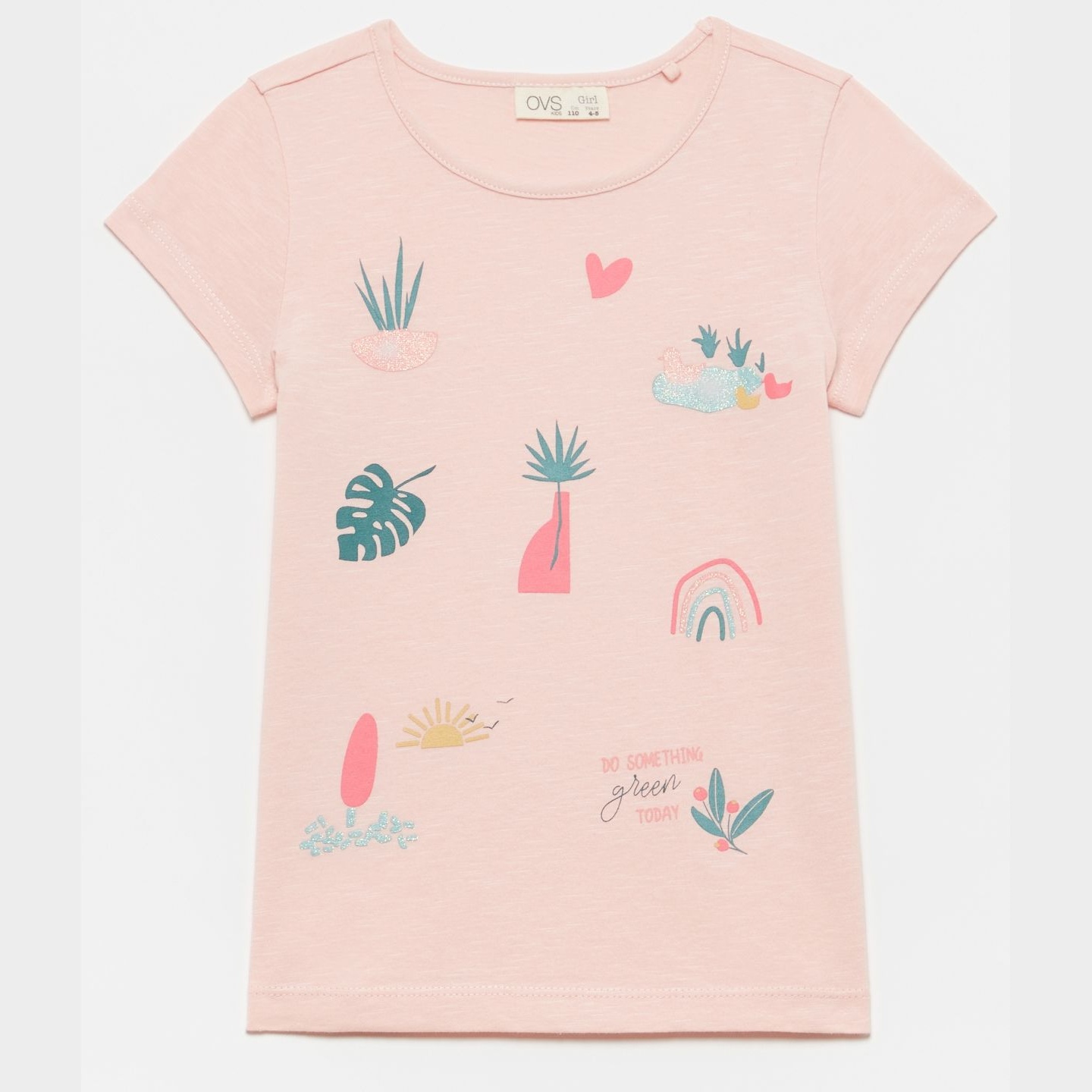 

Футболка OVS 1164157 134 см Pink