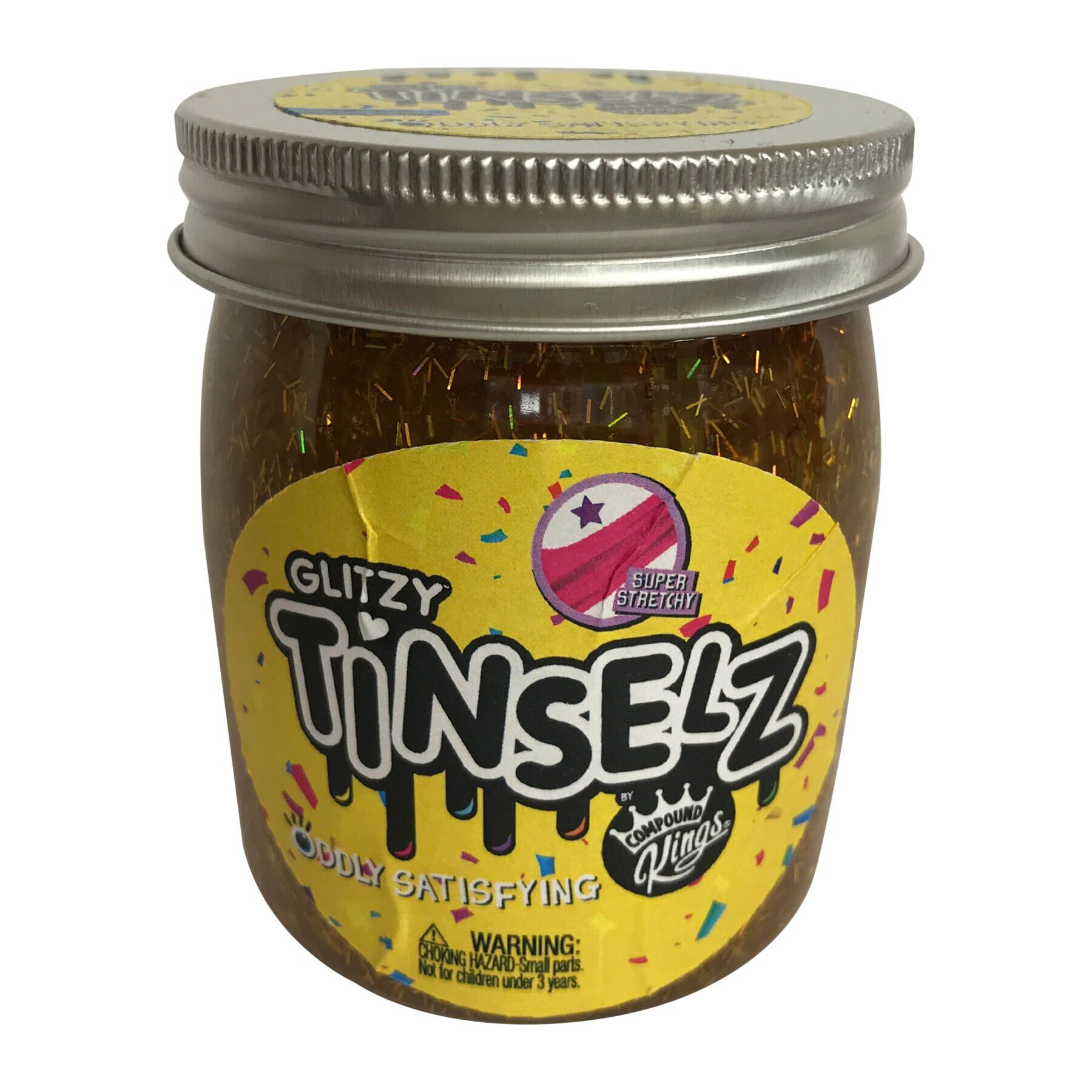 

Лизун Compound Kings Slime Glitzy Tinselz з ароматом ананаса 210 г (300189-1)
