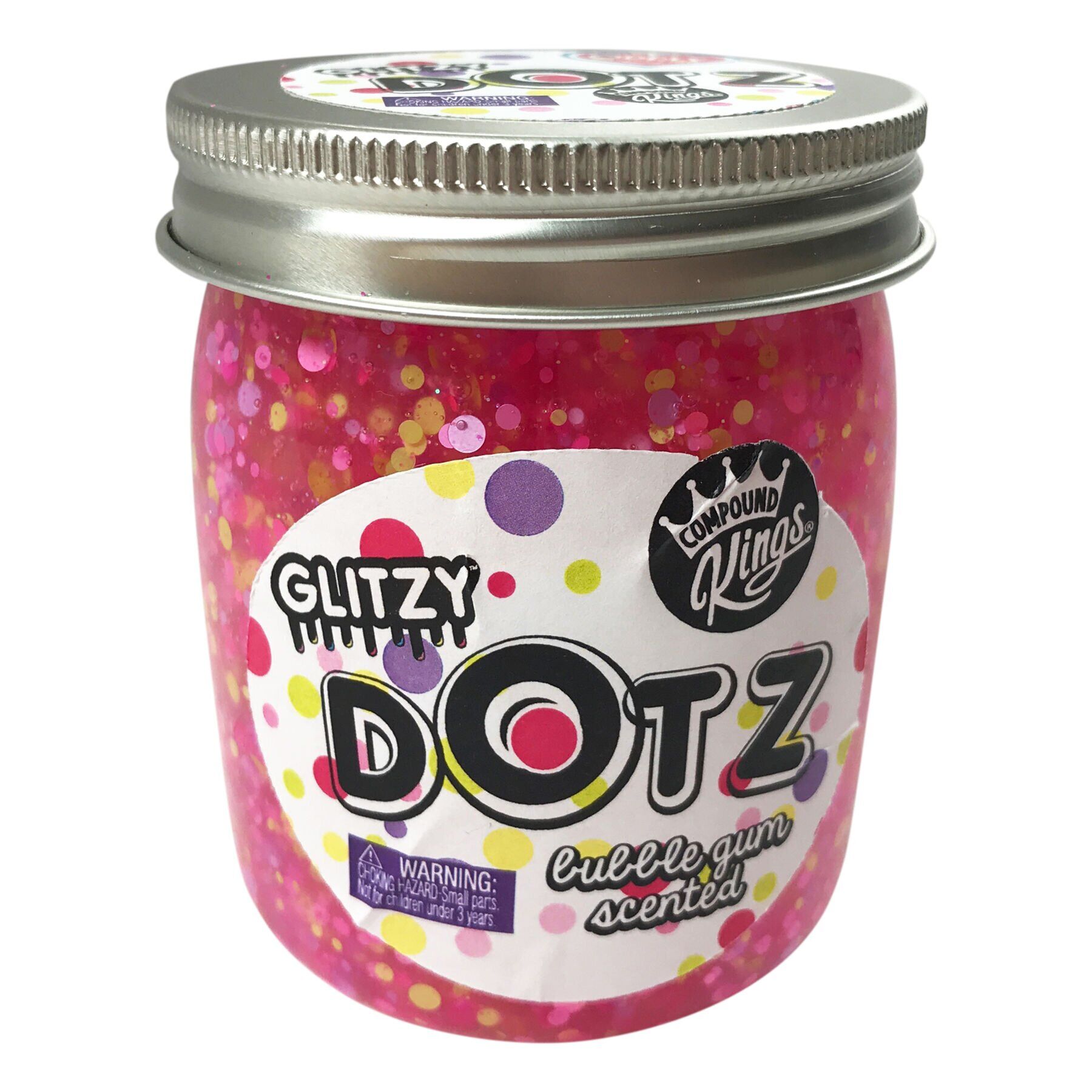 

Лизун Compound Kings Slime Glitzy Dotz з ароматом Бабл Гам 210 г (300146-7)