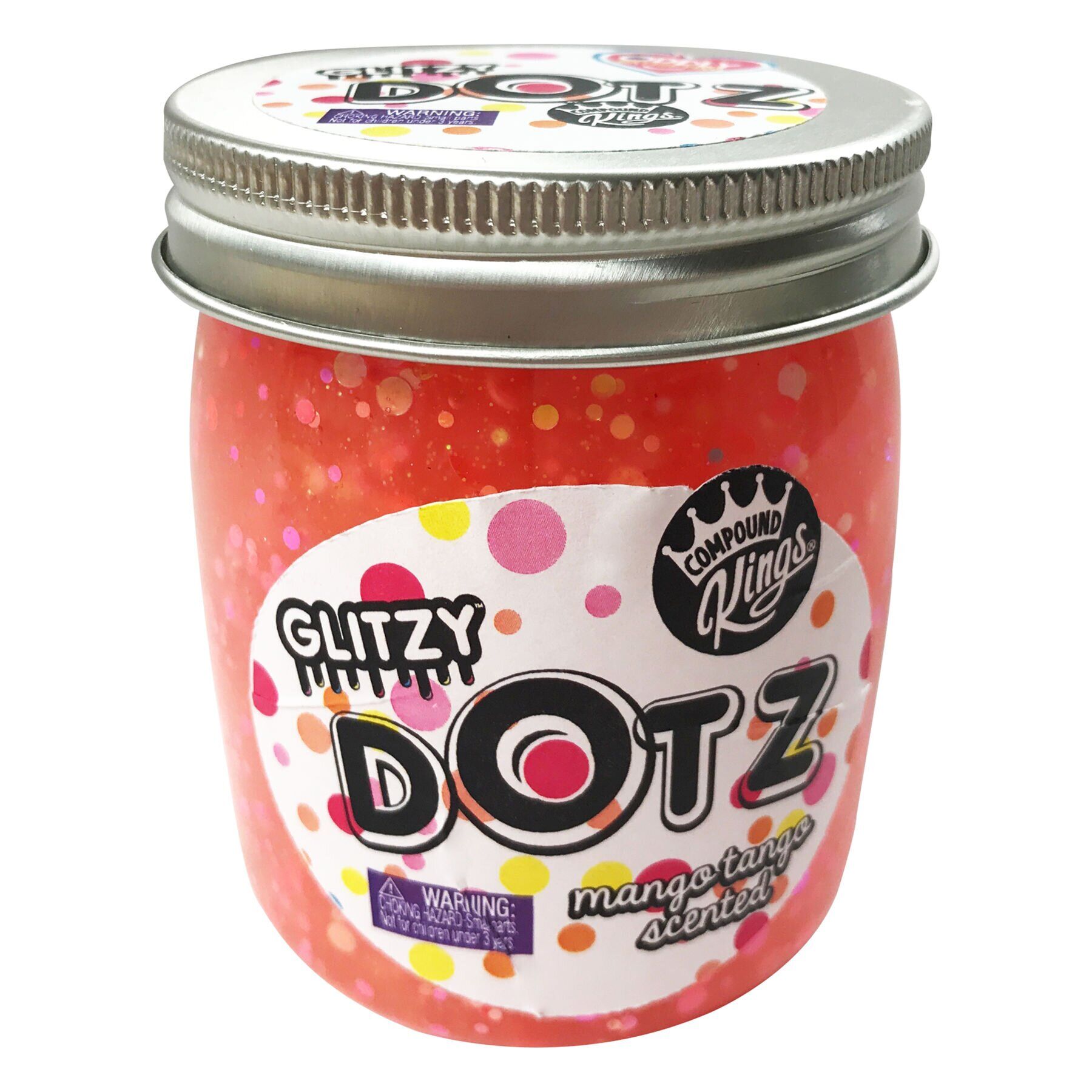 

Лизун Compound Kings Slime Glitzy Dotz з ароматом манго 210 г (300146-5)