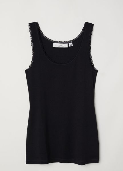 

Майка H&M L Черная (1201-302)