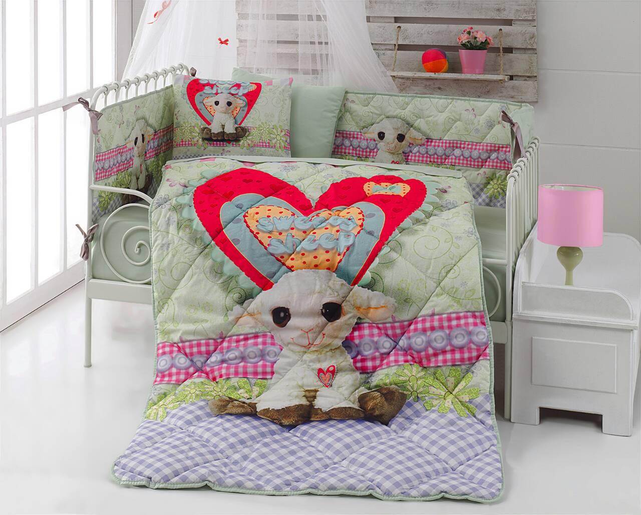 

Детский набор в кроватку "Colors of Fashion" Sweet sheep 100*150