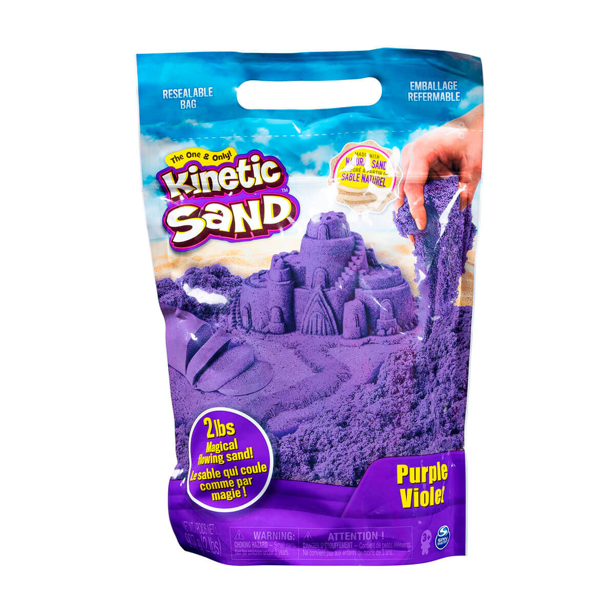 

Кінетичний пісок Kinetic Sand Colour фіолетовий 907 г (71453P)