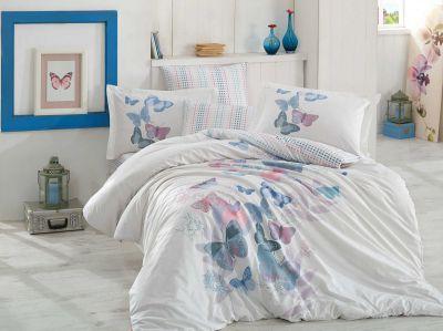 

Постельное белье Hobby poplin Sueno blue Евро