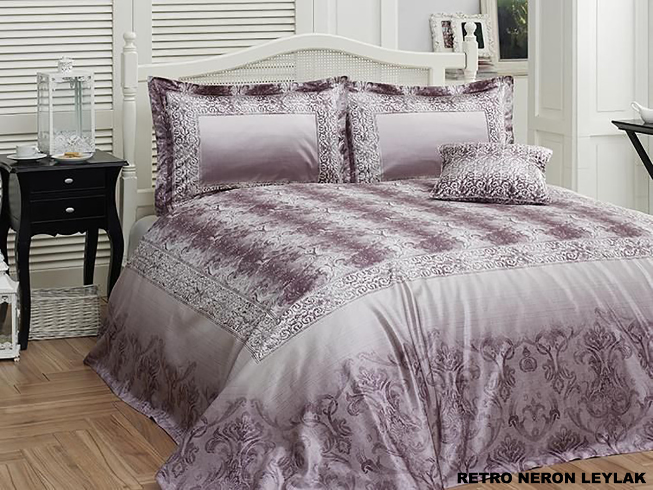 

Покрывала на кровать "First Choice" Retro Nerol leylak 240*260+2нав. 50*70+1нав. 40*40