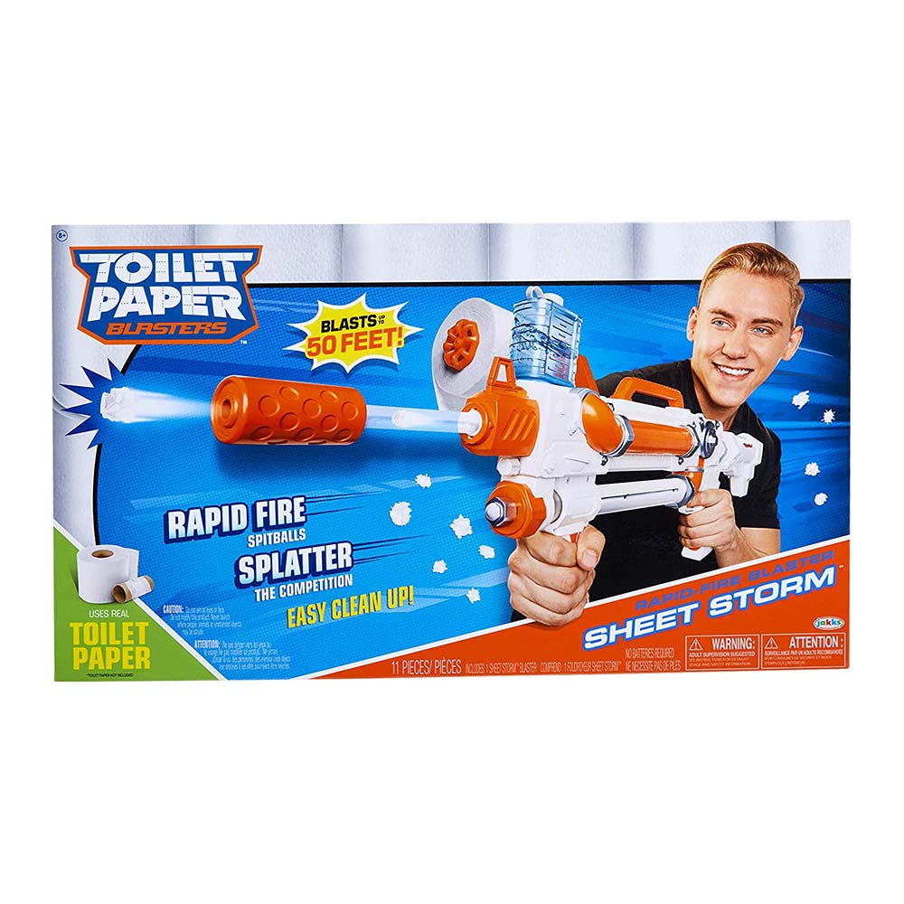 

Іграшковий бластер Jakks Pacific Toilet paper Паперовий град (150301)