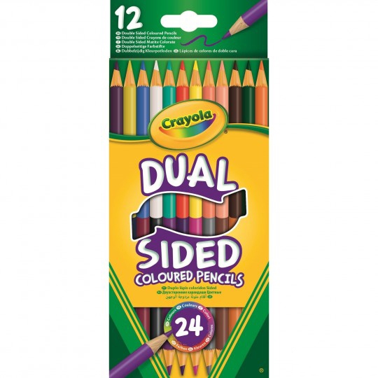12 двосторонніх кольорових олівців Crayola 24 кольори (68-6100)
