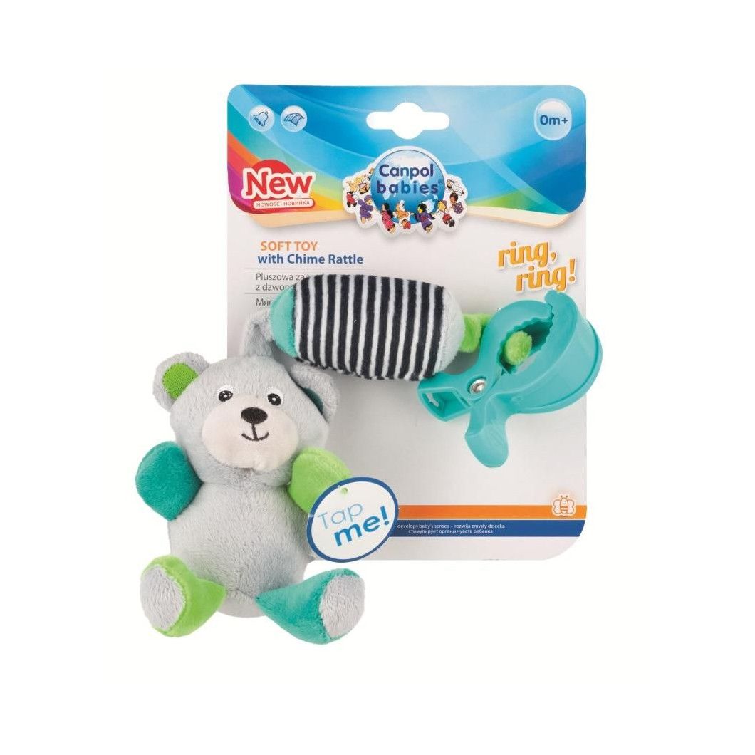 

Плюшева іграшка Canpol babies з дзвіночком Bear (68 / 054_grey)