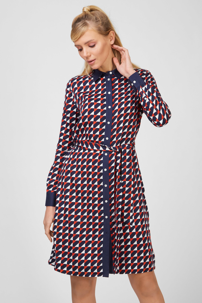 

Женское платье с узором GEO A-LINE SHIRT Gant 40 4503122