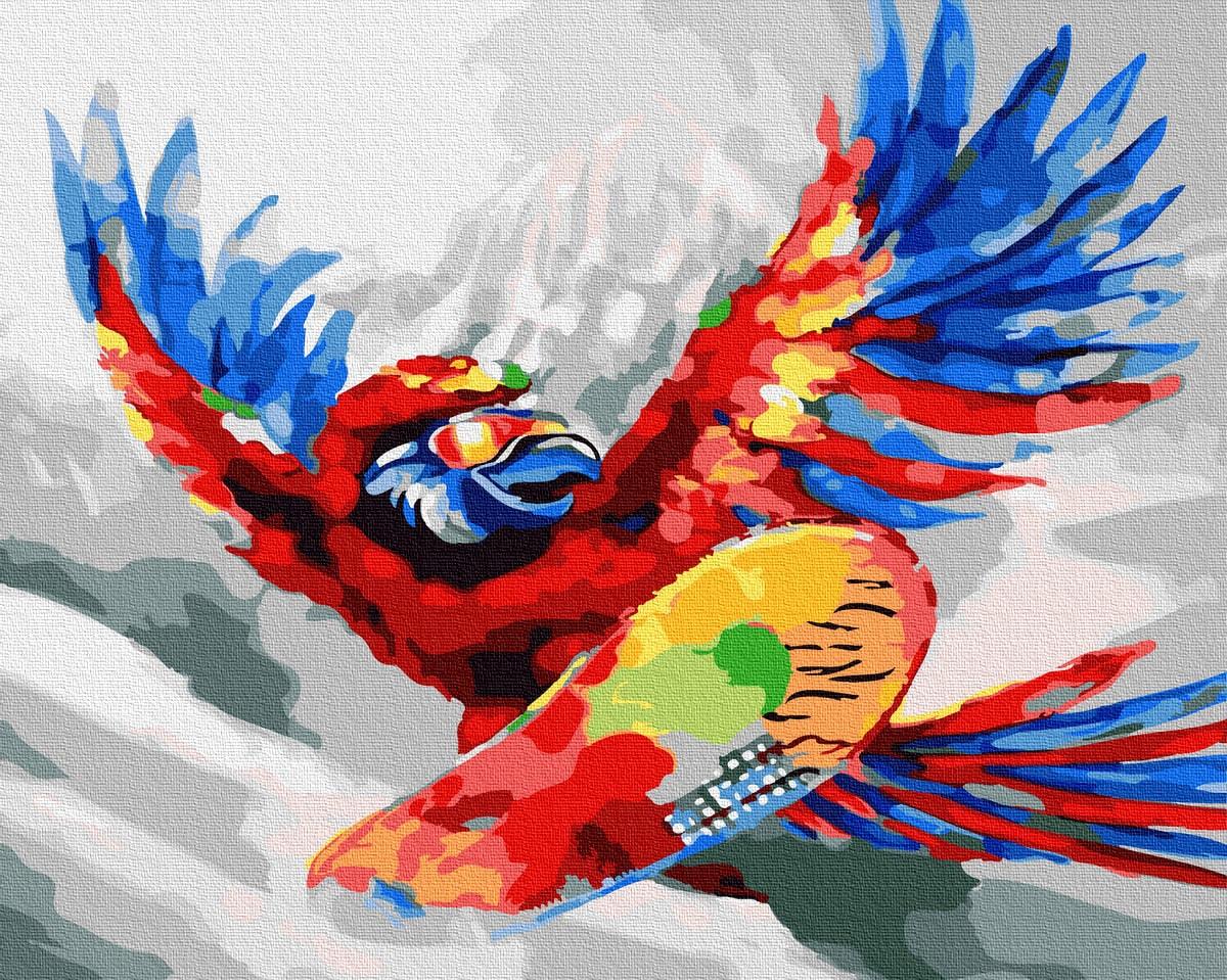 

Картина по номерам "Яркий попугай" BrushMe холст на подрамнике 40x50см GX32663