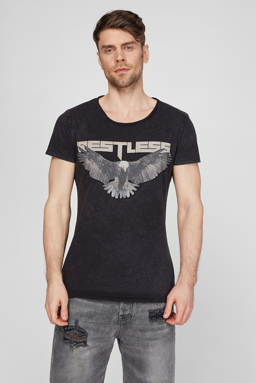 

Мужская черная футболка Restless Wren Tigha  106008, Мужская черная футболка Restless Wren Tigha S 106008