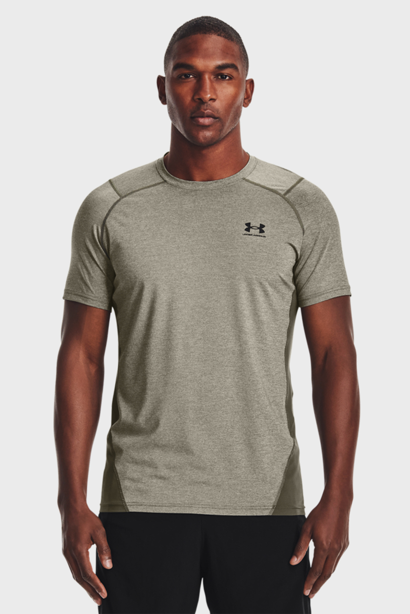 

Мужская оливковая футболка UA HG Armour Fitted SS-GRN Under Armour  1361683-369, Мужская оливковая футболка UA HG Armour Fitted SS-GRN Under Armour 3XL 1361683-369