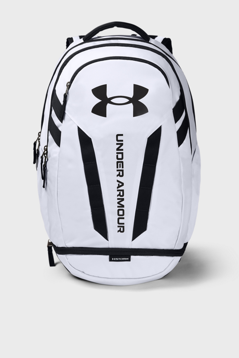 

Белый рюкзак UA Hustle 5.0 Backpack-WHT Under Armour OSFA 1361176-100