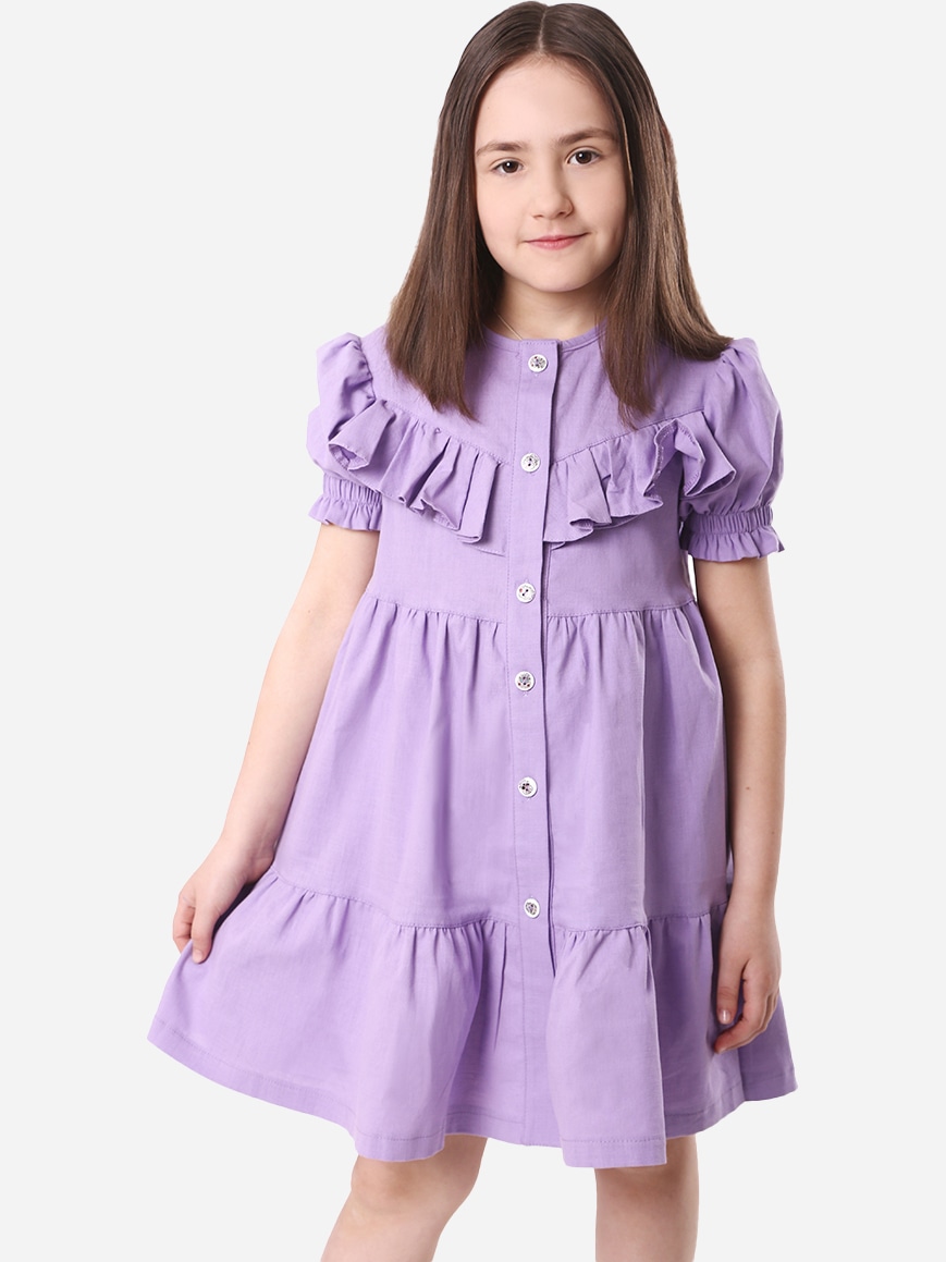 Акція на Дитяче літнє плаття для дівчинки Timbo P070209 98 см Лілове від Rozetka