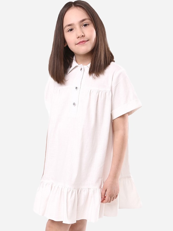 Акція на Дитяче літнє плаття для дівчинки Timbo P070759 86 см Біле від Rozetka