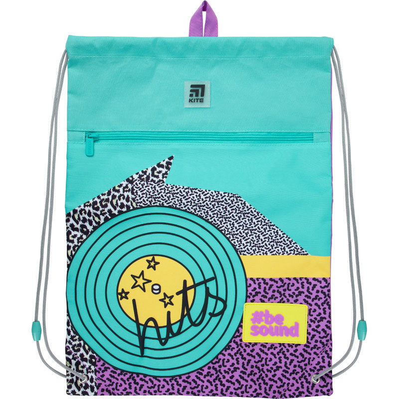 

Сумка для обуви Kite Education Be sound с карманом 49х36 см бирюзовая (K21-601L-21)