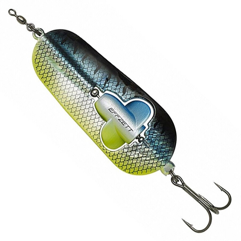 

Блесна DAM Effzett Rattlin Spoon 8cm 40g Blue/Chartreuse UV